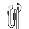 Davia 2 az 1-ben szőtt töltőkábel Apple Watch-hoz és USB-C csatlakozós készülékhez