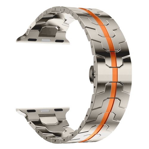 Apple Watch titánszürke-narancssárga armor fémszíj