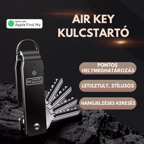 Air Key okos kulcstartó – Kék, beépített Apple Find My lokátorral