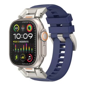   Apple Watch sötétkék rima szíj 42/44/45/49 mm (Series 1-9, SE, Ultra) és 46 mm (Series 10/11)