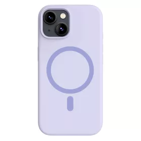 Lila MagSafe kompatibilis iPhone 15 szilikon tok