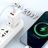 Kétportos 20W USB-C és USB-A hálózati töltő adapter, PD gyorstöltő, QC3.0 gyorstöltő + 1M USB-C - USB-C kábel