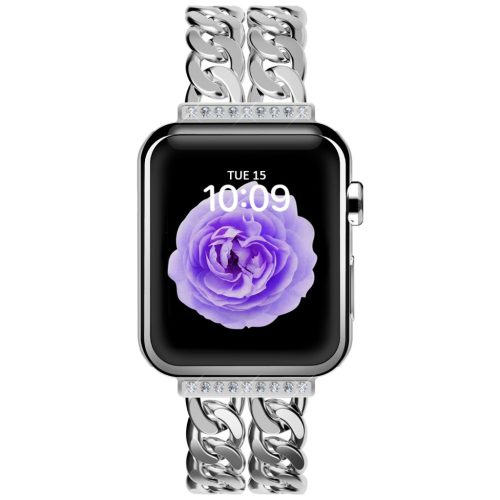 Apple Watch ezüst brilliance köves fémszíj