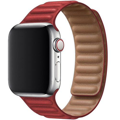 Apple Watch piros bőrpánt