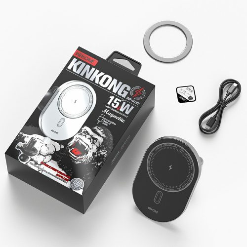 U207 mágneses autós vezeték nélküli töltő – 15W, szellőzőrácsra