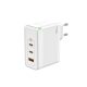 100W 2xUSB-C + 1xUSB QC3.0 töltő adapter, PD gyorstöltő