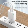 40W kétportos USB-C hálózati töltő adapter, PD gyorstöltő + USB-C - Lightning kábel (1m)