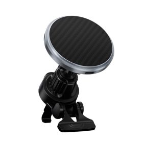   15W MagEasy Carbon MagSafe kompatibilis autós töltő RGB LED világítással