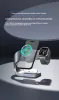3 az 1-ben mágneses vezeték nélküli töltő hűtőventilátorral - iPhone, AirPods és Apple Watch kompatibilis (LFX-178X)