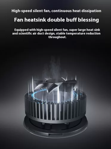 3 az 1-ben mágneses vezeték nélküli töltő hűtőventilátorral - iPhone, AirPods és Apple Watch kompatibilis (LFX-178X)