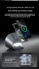 3 az 1-ben mágneses vezeték nélküli töltő hűtőventilátorral - iPhone, AirPods és Apple Watch kompatibilis (LFX-178X)