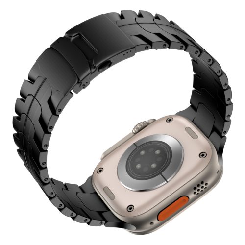 Vortex Apple Watch fekete titán fémszíj 42/44/45/49 mm (Series 1-9, SE, Ultra) és 46 mm (Series 10/11)