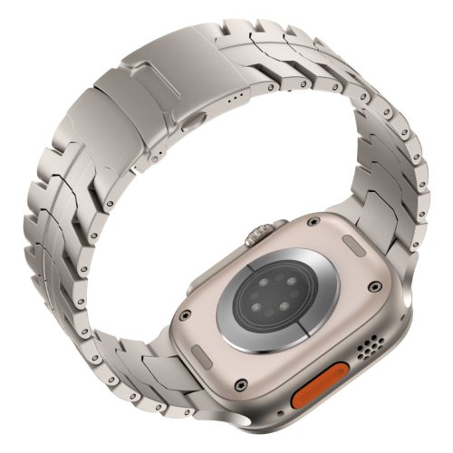 Vortex Apple Watch natúr titán fémszíj 42/44/45/49 mm (Series 1-9, SE, Ultra) és 46 mm (Series 10/11)