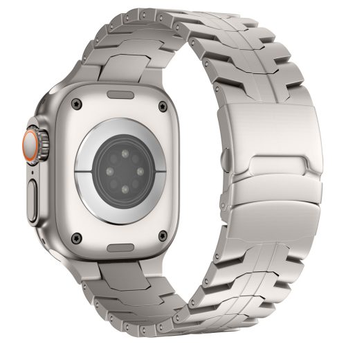 Vortex Apple Watch natúr titán fémszíj 42/44/45/49 mm (Series 1-9, SE, Ultra) és 46 mm (Series 10/11)