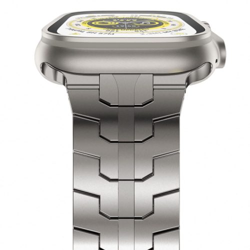 Falcon Apple Watch natúr titán fémszíj 42/44/45/49 mm (Series 1-9, SE, Ultra) és 46 mm (Series 10/11)