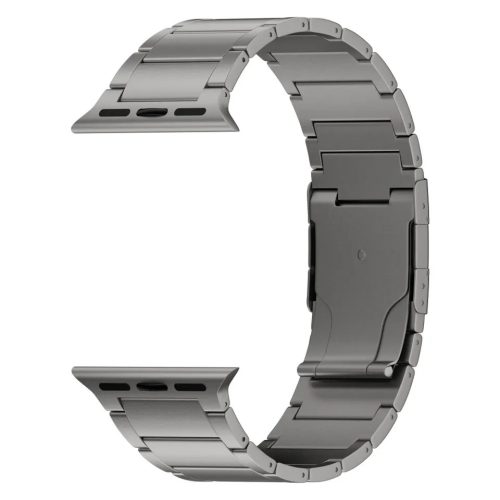 Nova Apple Watch natúr titán fémszíj 42/44/45/49 mm (Series 1-9, SE, Ultra) és 46 mm (Series 10/11)