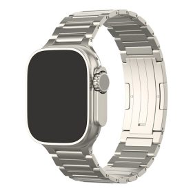   Impulse Apple Watch natúr titán fémszíj 42/44/45/49 mm (Series 1-9, SE, Ultra) és 46 mm (Series 10/11)