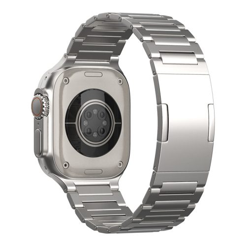 Impulse Apple Watch natúr titán fémszíj 42/44/45/49 mm (Series 1-9, SE, Ultra) és 46 mm (Series 10/11)