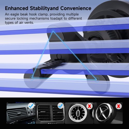 MagCold 11 15W MagSafe Qi2 iPhone mágneses autós gyorstöltő RGB világítással, beépített hűtőventillátorral