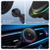 MagCold 12 15W MagSafe Qi2 iPhone mágneses autós gyorstöltő RGB világítással, beépített hűtőventillátorral