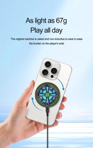 MagSafe töltő beépített hűtőventillátorral és RGB világítással