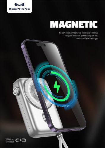 Rapid Power 10000mAh MagSafe kompatibilis vezeték nélküli PowerBank