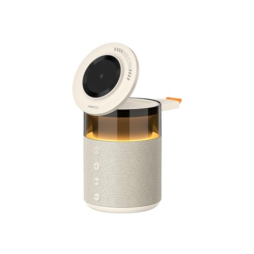 RCW-51 5 az 1-ben MagSafe-kompatibilis töltőállomás LED világítással és Bluetooth hangszóróval