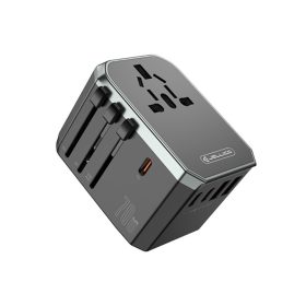   70W 5 portos univerzális világutazó adapter 2xUSB + 3xUSB-C 