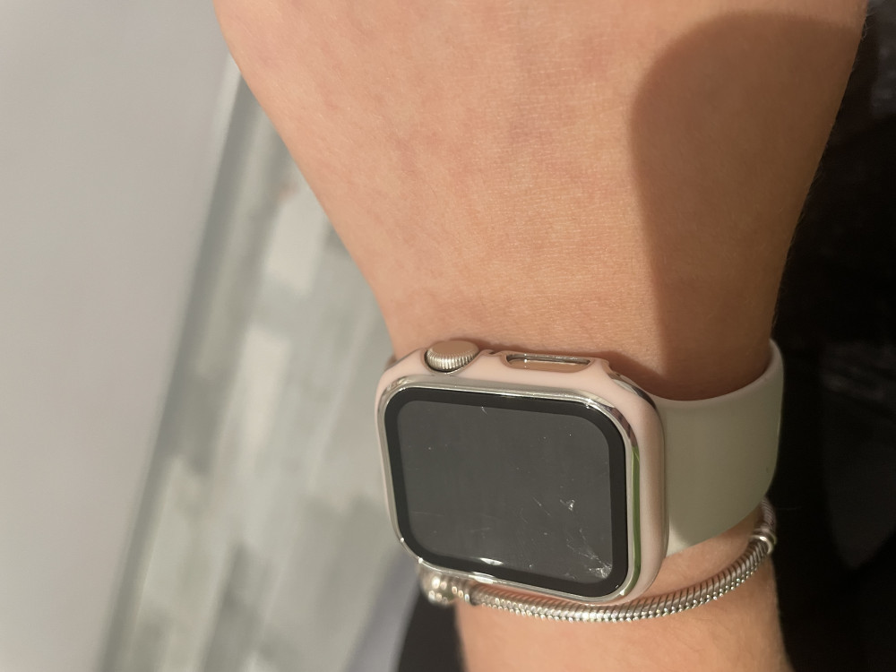 Apple Watch ezüst műanyag védőtok Apple Watch ezüst műanyag védőtok