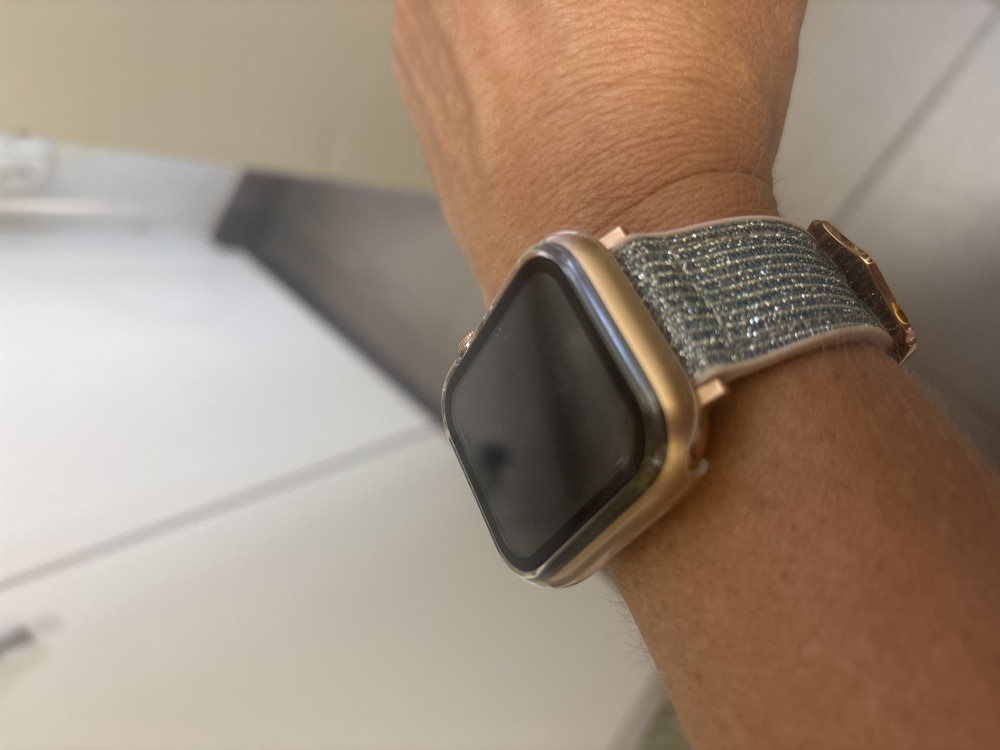 Apple Watch ezüst műanyag védőtok Apple Watch ezüst műanyag védőtok